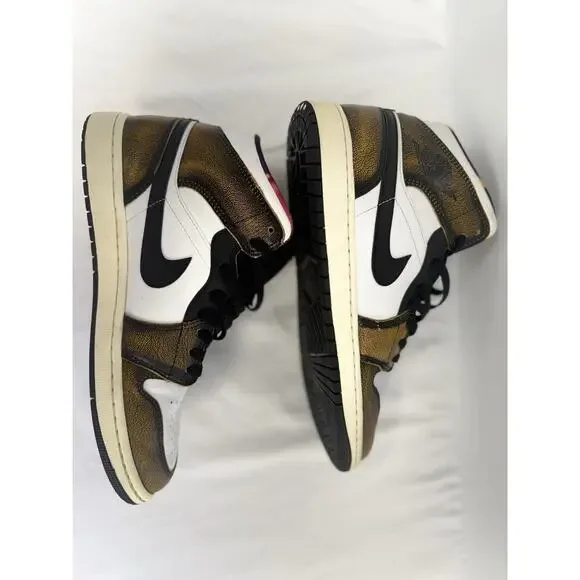 Air Jordan 1 Mid SE Black/Taxi-White-Sail – Size 10M – - Picture 2 of 8
